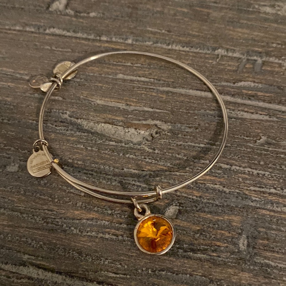 Alex and Ani topaz gem bracelet